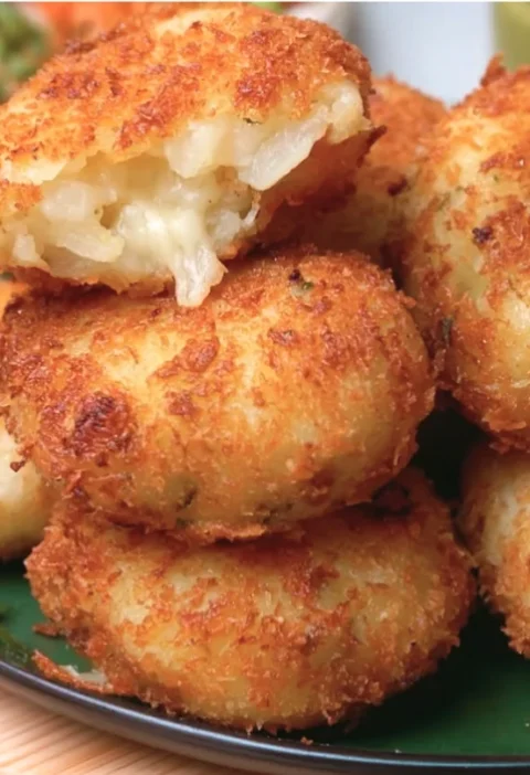 Golden crisp potato bread rolls