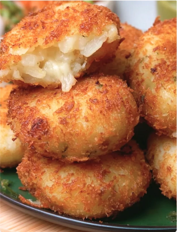 Golden crisp potato bread rolls