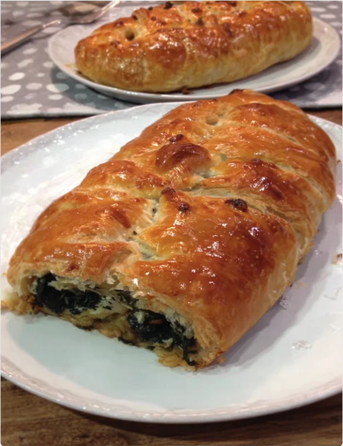 Golden Spinach & Cheese Puff Pastry
