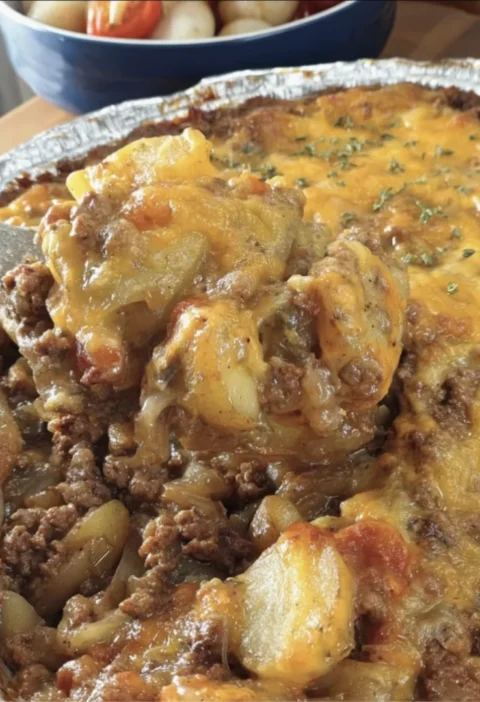 Hearty Southern Hamburger & Potato Casserole