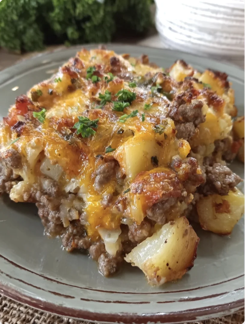 Hearty Southern Hamburger & Potato Casserole - hearty-southern-hamburger-potato-casserole-3