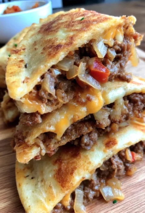 Loaded Cheesy Pocket Tacos