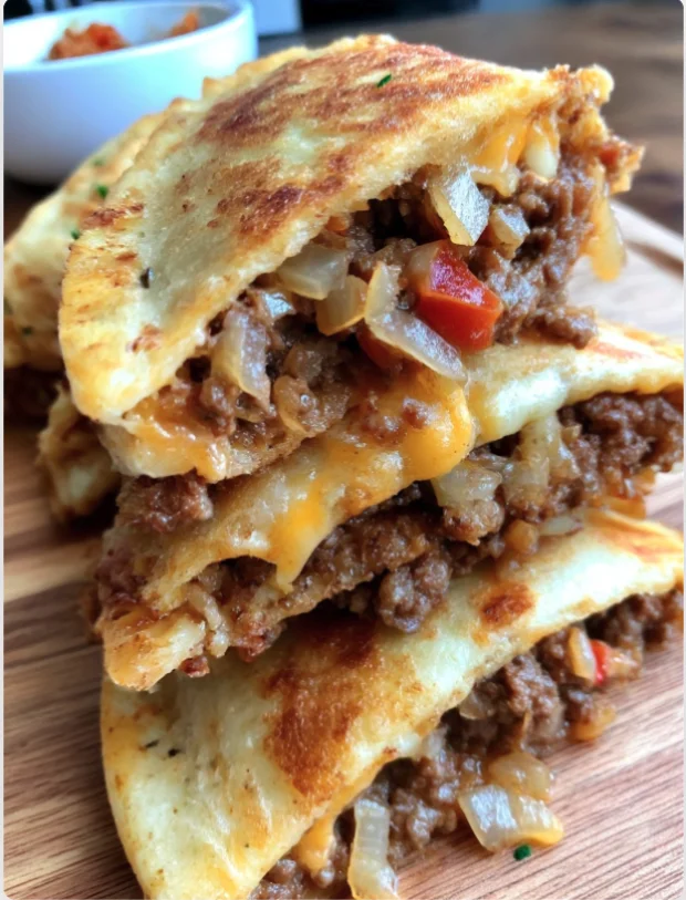 Loaded Cheesy Pocket Tacos