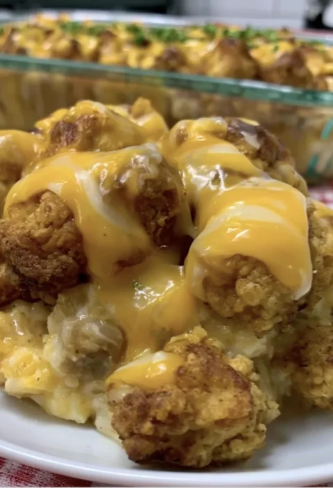 Loaded KFC-Style Chicken Bowl Casserole