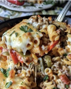 Oven Baked 5-Ingredient Stuffed Pepper Pasta