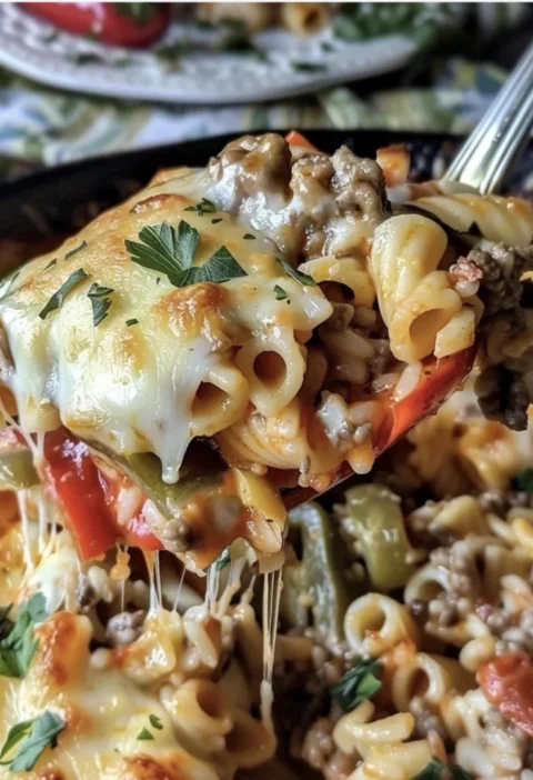 Oven Baked Stuffed Pepper Pasta