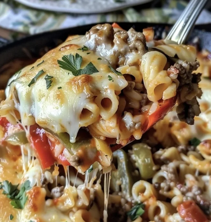 Oven Baked Stuffed Pepper Pasta