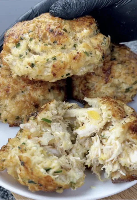 Savory Crab Stuffed Cheddar Bay Biscuits with Lemon Butter