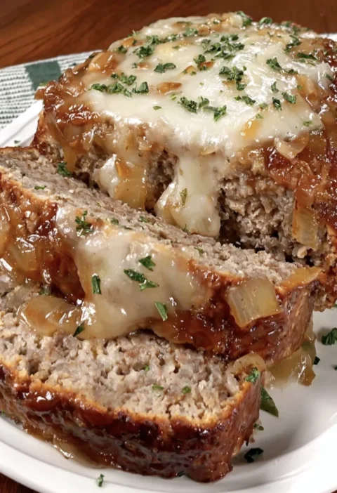 Slow Cooker French Onion Meatloaf