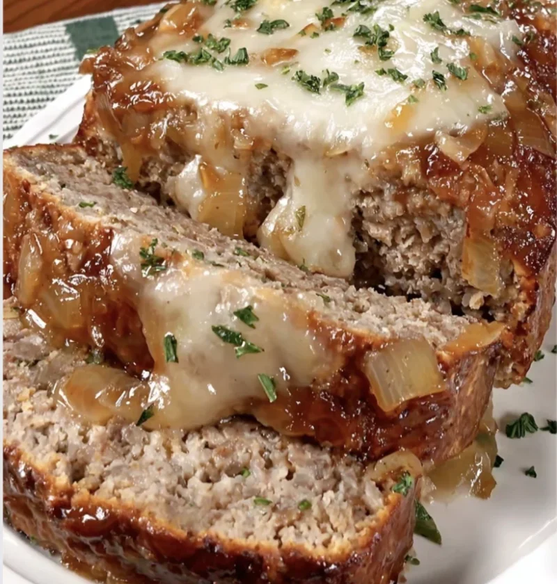 Slow Cooker French Onion Meatloaf