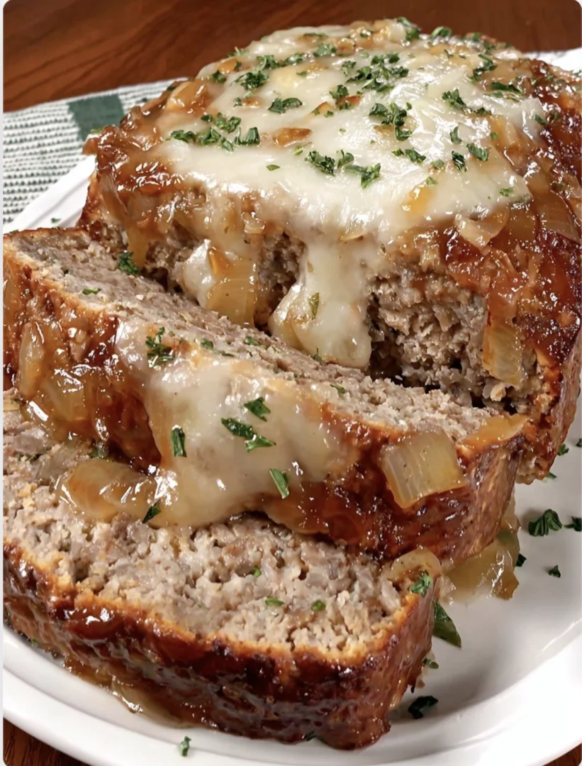 Slow Cooker French Onion Meatloaf