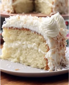 🥥🍰✨ Soft Coconut Cream Cake