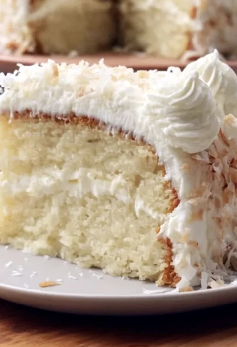 Soft Coconut Cream Cake