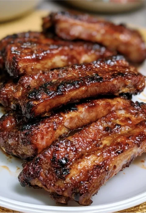 Sticky Honey Garlic Ribs
