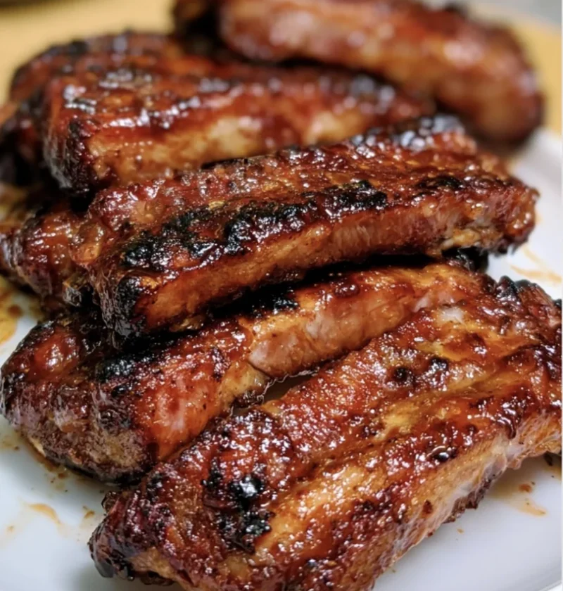 Sticky Honey Garlic Ribs