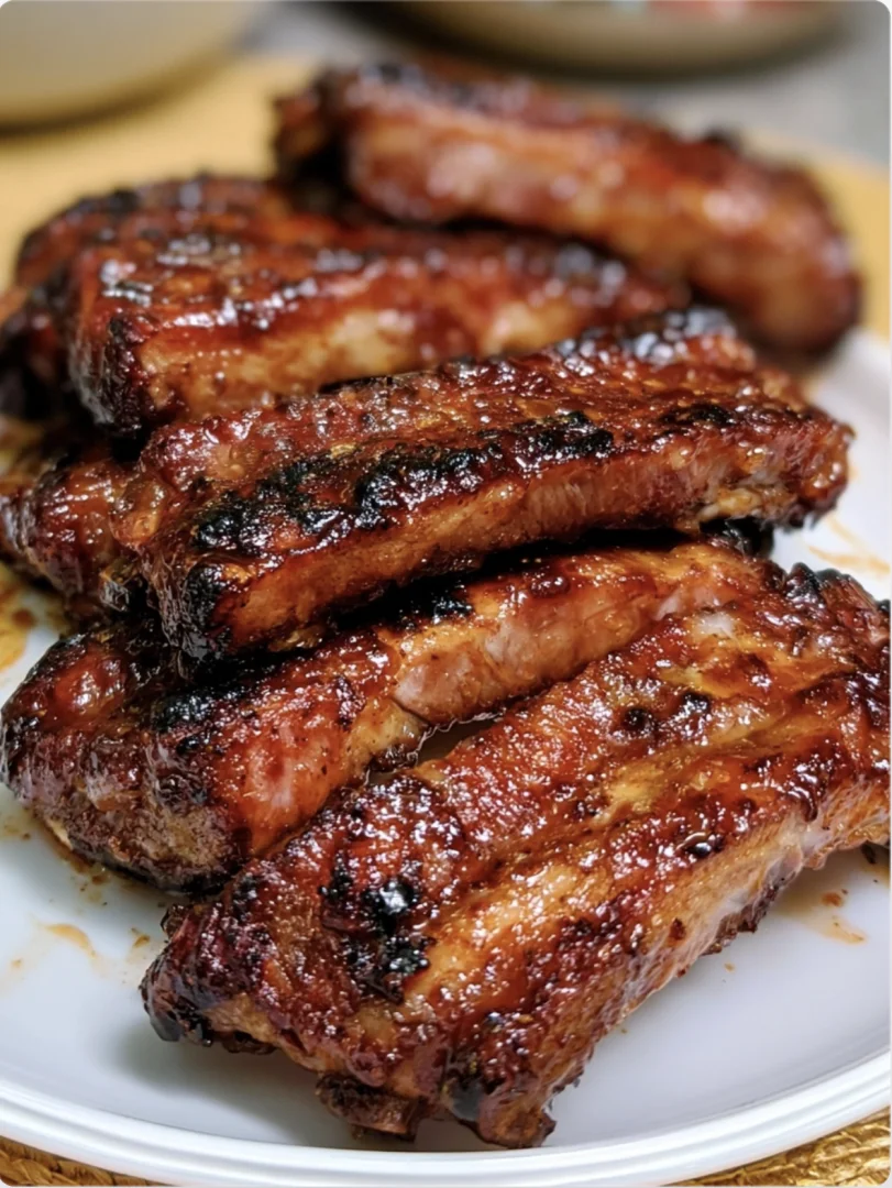 Sticky Honey Garlic Ribs