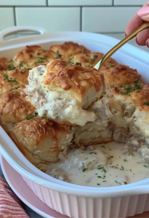 Stuffed Biscuits & Gravy