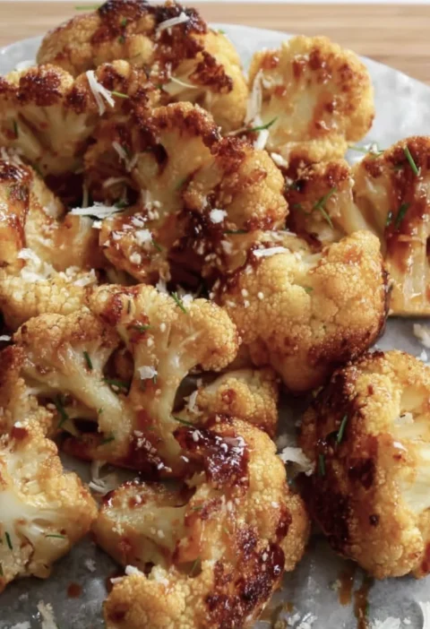 Sweet & Spicy Maple Sriracha Cauliflower
