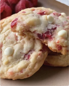 Sweet Strawberry White Chocolate Cookies