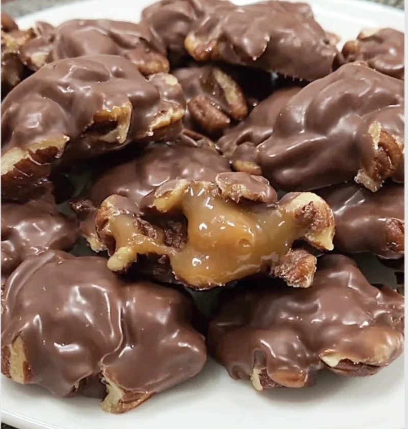 Turtle Candy with Pecans and Caramel