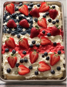 Red, White & Blue Poke Cake Recipe