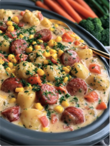 Slow Cooker Amish Sausage Chowder Recipe – Creamy, Hearty, and Easy Comfort Food