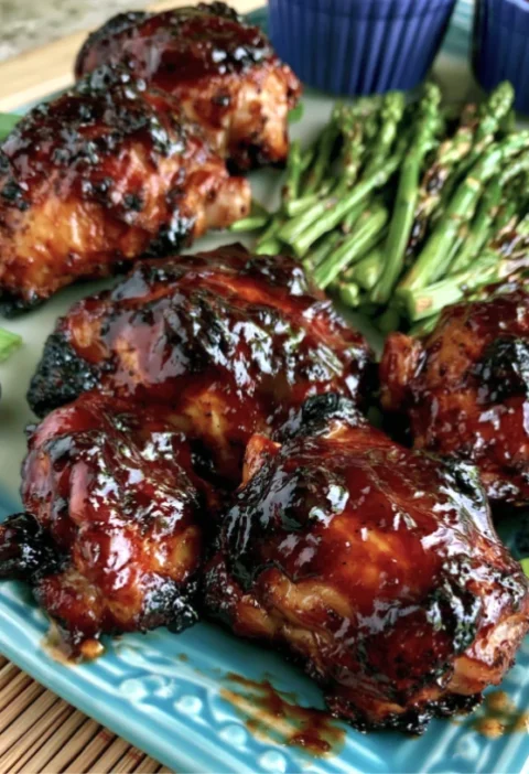 Blueberry BBQ Chicken Thighs