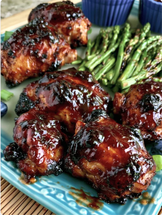Blueberry BBQ Chicken Thighs