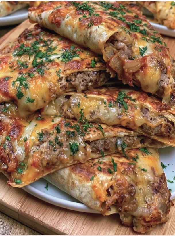 Cheeseburger Quesadilla Bake