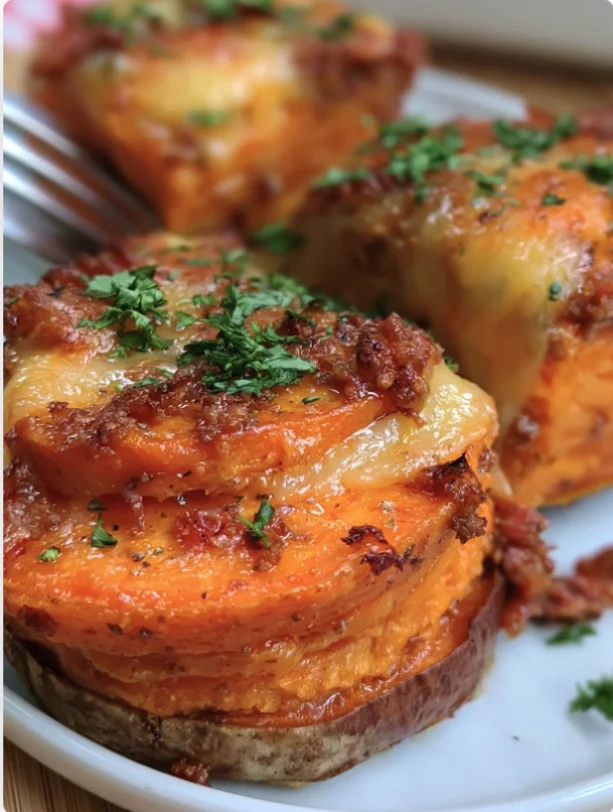 Cheesy Ground Beef Sweet Potato Bake - cheesy-ground-beef-sweet-potato-bake-2