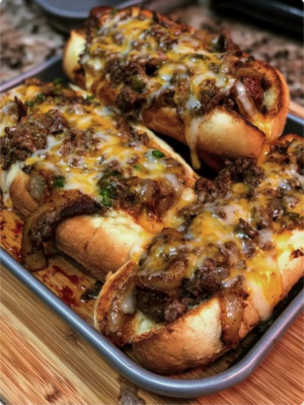 Cheesy Philly Cheesesteaks