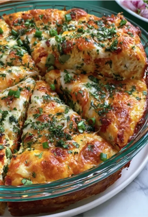 Cheesy Pull-Apart Breakfast Bake