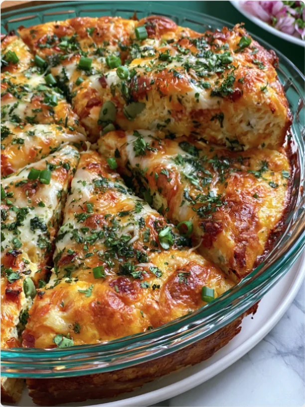 Cheesy Pull-Apart Breakfast Bake