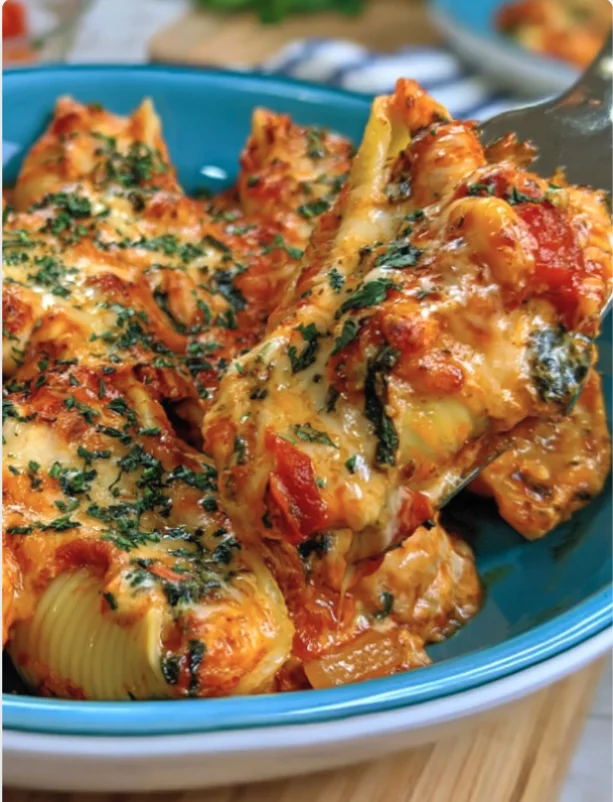 Chicken Parmesan Stuffed Shells