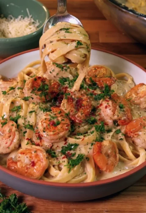 Creamy Shrimp Alfredo