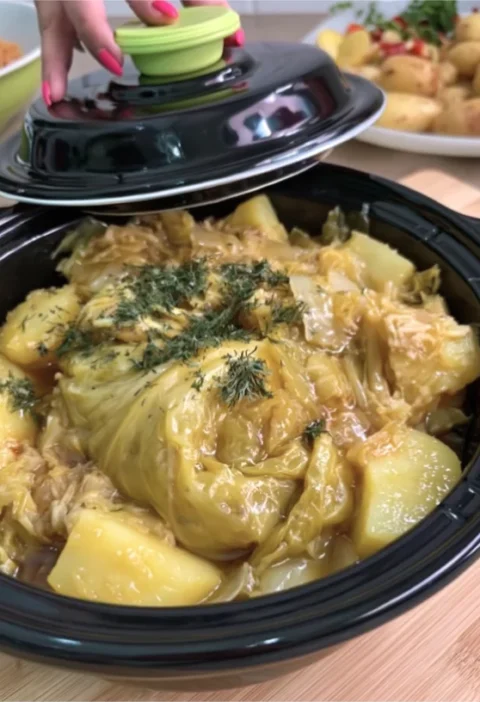 Crockpot Cabbage and Potatoes