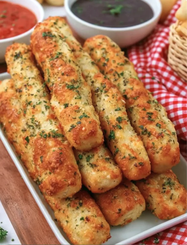 Golden Garlic Breadsticks