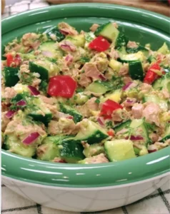 Mediterranean Tuna Cucumber Salad