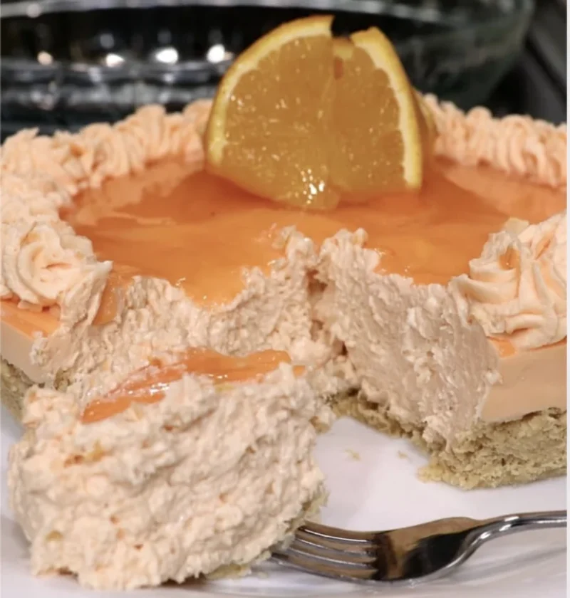 Orange Jello Creamsicle Pie