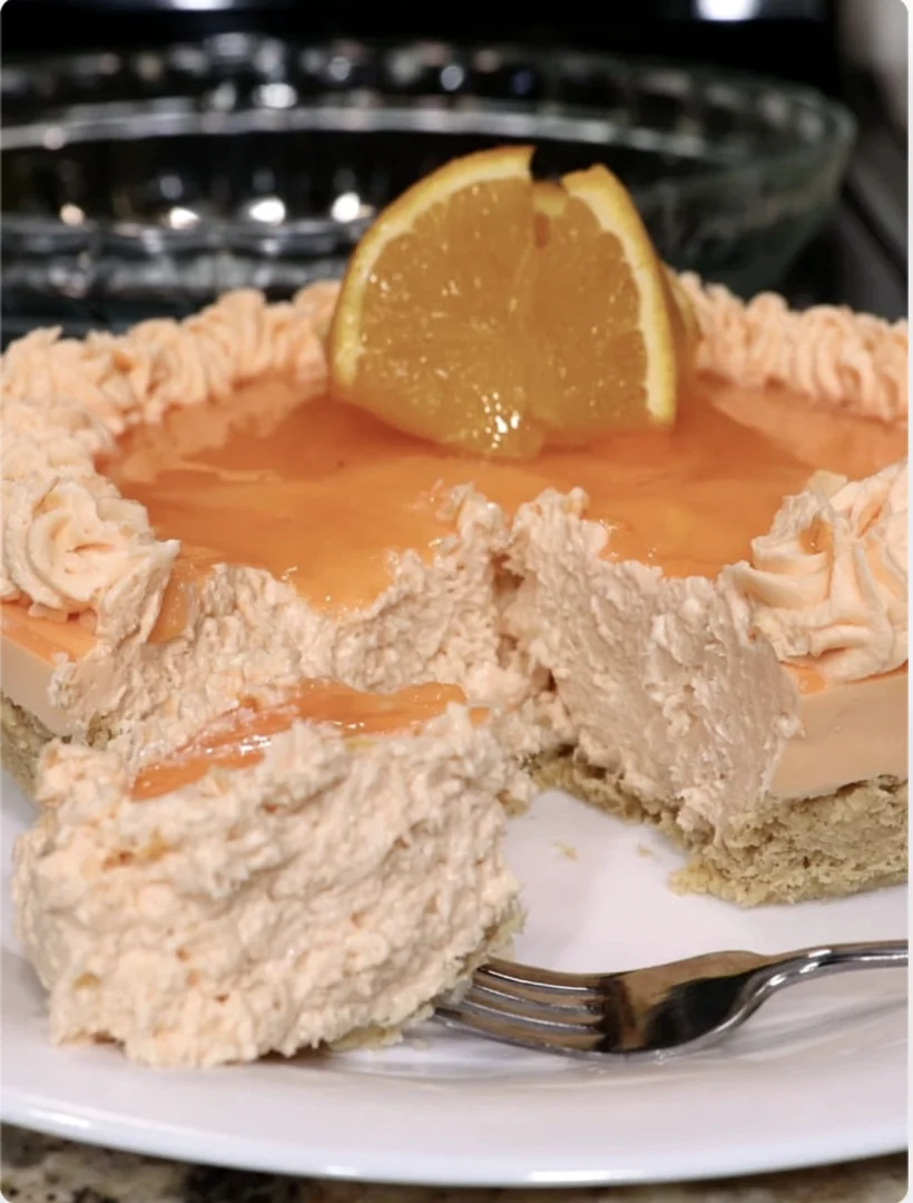 Orange Jello Creamsicle Pie