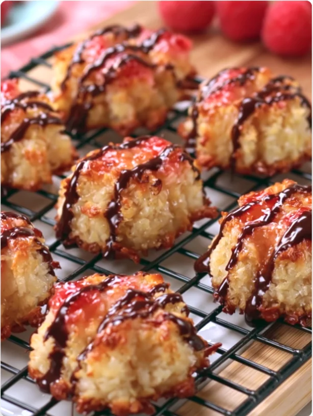 Raspberry Coconut Macaroons - raspberry-coconut-macaroons-3