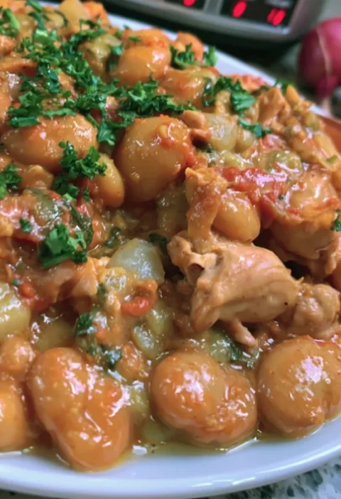 Slow Cooker Chicken & Lima Beans