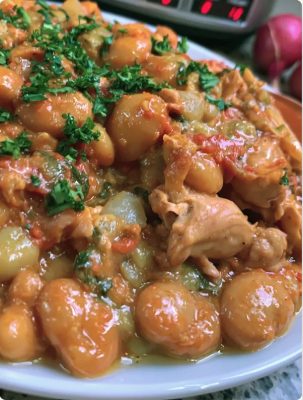 Slow Cooker Chicken & Lima Beans