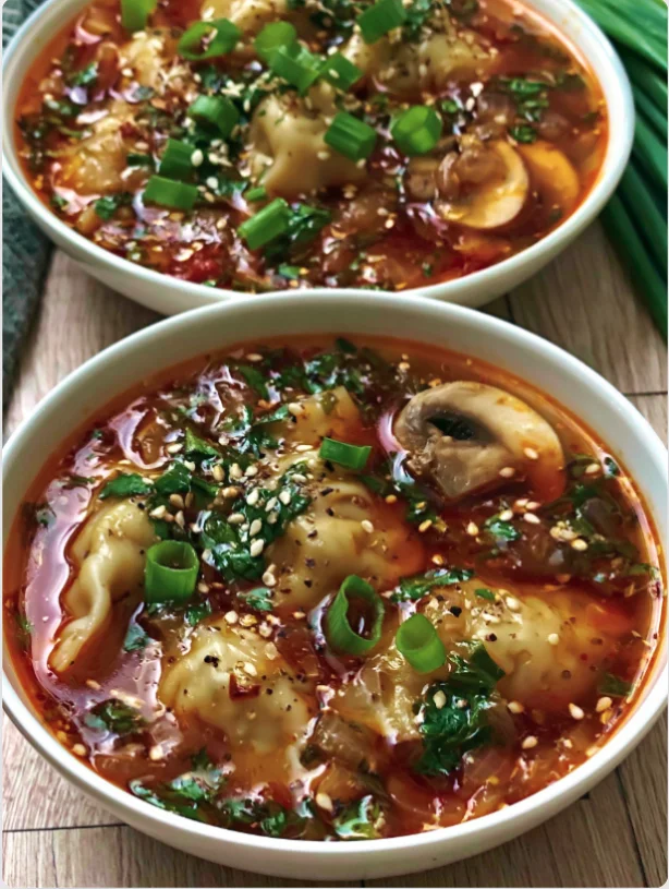 Slow Cooker Potsticker Soup