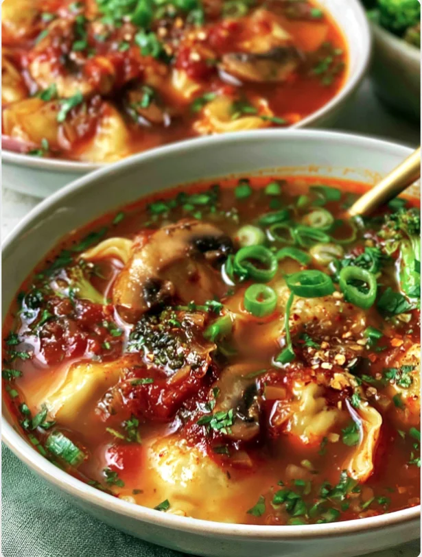 Slow Cooker Potsticker Soup