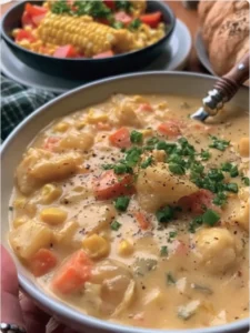 Vegan Potato Corn Chowder!
