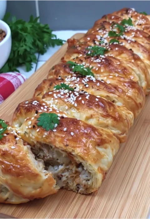 Braided Chicken Bread
