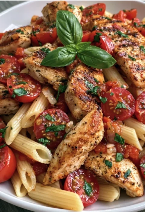 bruschetta chicken pasta
