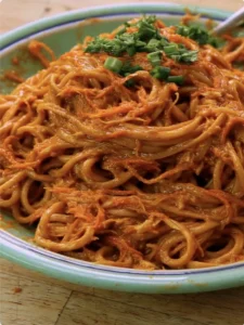 Cold Peanut Ginger Noodles