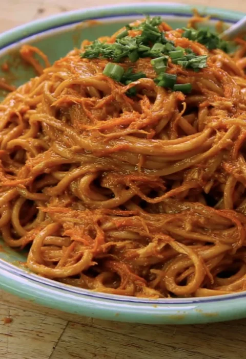 Cold Peanut Ginger Noodles
